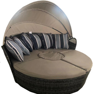 Outdoor Round Sofa Bed Patio Garden Daybed by Furniture One