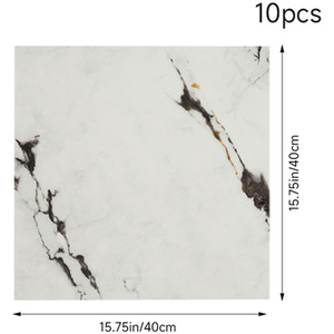 Livingandhome Set of 10 Marble PVC Wall Stickers by Livingandhome