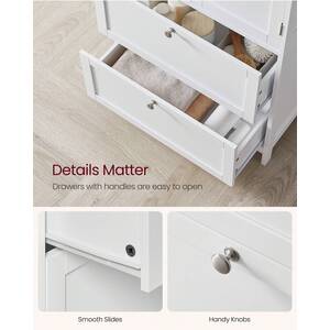 VASAGLE Bathroom Storage Cabinet - White by VASAGLE
