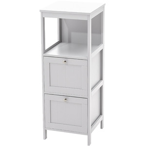 Compact Wooden Bathroom Cabinet with Drawers by Livingandhome