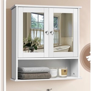 3 Shelves Toilet Wall Cabinet - White by Wyld and Coco