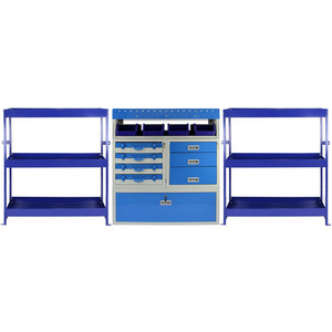 Monster Racking Tempest Metal Van Shelving Bundle - Blue by Monster Racking