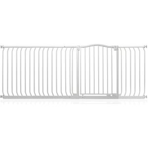 Curved Top Dog Gate - Matt White / 198cm by Bettacare