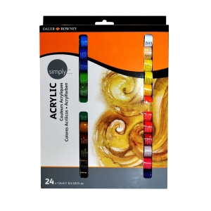 Daler-Rowney Simply Acrylic Set - 24 by Daler-Rowney