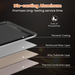 Electric Griddle Tabletop BBQ Grill - Black by Costway