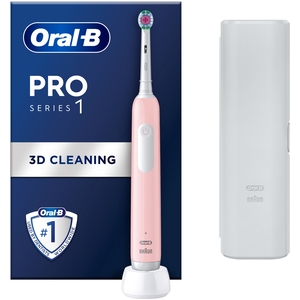 Oral-B Pro Series 1 Pink Electric Toothbrush with Travel Case, - Pink by Oral-B