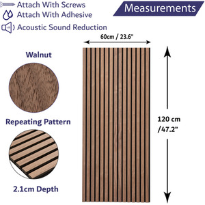 Wooden Slatted 3D Acoustic Wall Panelling by Home Treats