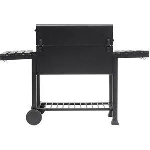 Outdoor Height-adjustable Charcoal BBQ with Side Table - Black by Kidkid
