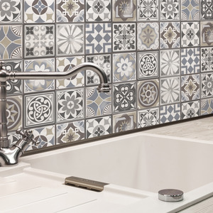 Walplus 3D Glossy Tile Stickers by WALPLUS