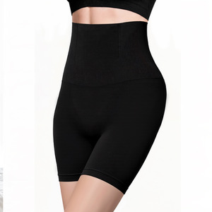 High-Waist Tummy Control Butt-Lifting Shapewear Shorts - Black / S by komore