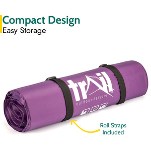 Single Self Inflating Camping Mat 3cm - Purple by Trail