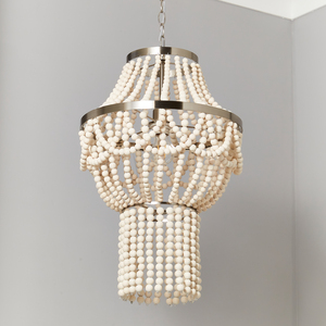 Pilli Beaded Light Chandelier - Natural by Litecraft