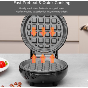Innoteck Mini Waffle Snack Maker 550W by Innoteck