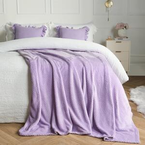 Waffle Honeycomb Mink Throw by Dreamscene