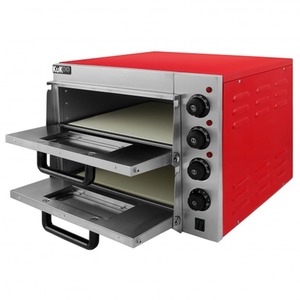 KuKoo 16 Twin Deck Electric Pizza Oven - Red by Kukoo