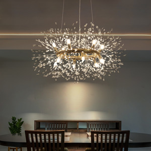 12-Light Firework Pendant - Gold