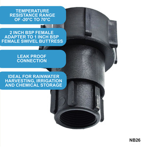 IBC S60x6 (2 inch) Female to (2 inch) BSP Female Swivel Buttress by DNA PACKAGING LTD