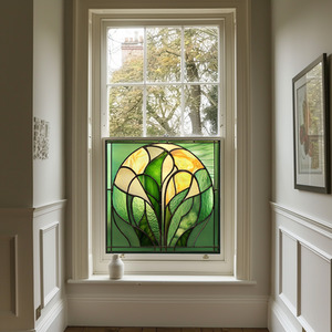 Diso Art Deco Stained Glass Privacy Window Film by Creative Printing Solutions