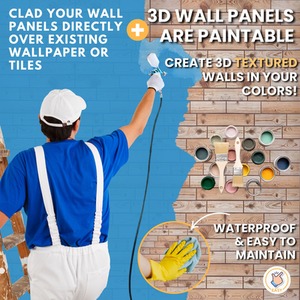 3D Wall Panels (96x48 cm) PVC Cladding Panel Wooden Design by NOVECRAFTO