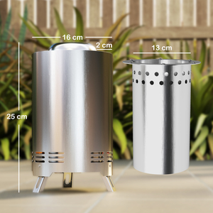 Outsunny Stainless Steel Smokeless Fire Pit 842-388 by Outsunny