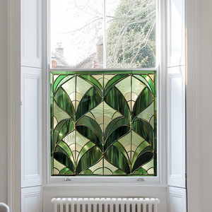 Accumol Art Deco Stained Glass Window Film by Creative Printing