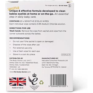 Sensitive Gentle Daily Baby Eyelid Wipes by The Eye Doctor