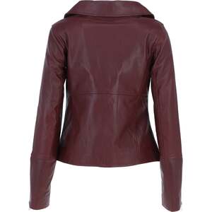 Giulia Veg Tanned Leather Biker Jacket by Ashwood Leather