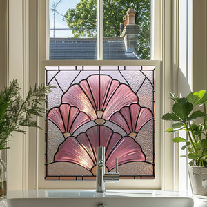 Afragola Art Deco Stained Glass Window Film by Creative Printing Solutions