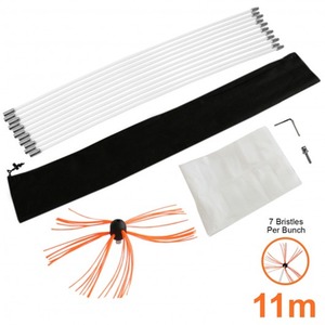 MAXBLAST Powered Chimney Sweep 11m - Orange by Maxblast