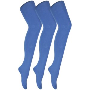 3 Pair Coloured Opaque 80 Denier Plain Block Colour Tights by Sock Snob