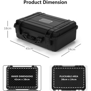 Costway Hard-Shell Dry Box - Black - Black by Costway