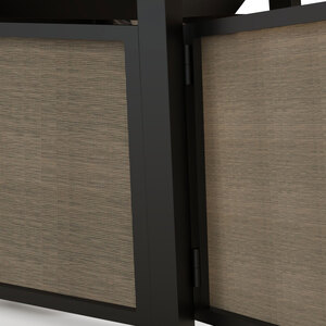 Outsunny 50,000 BTU Gas Fire Pit Table - Brown by Outsunny