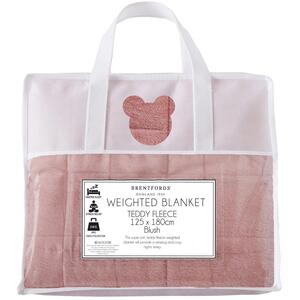 Teddy Fleece Weighted Blanket Throw by Brentfords