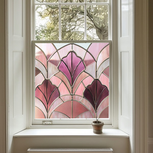 Acciano Art Deco Stained Glass Window Film by Creative Printing Solutions