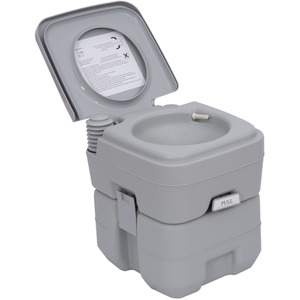 Outsunny Mobile Camping Toilet - Grey by Outsunny