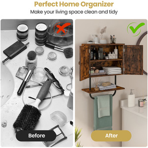 Bathroom Wall-Mounted Cabinet by Costway