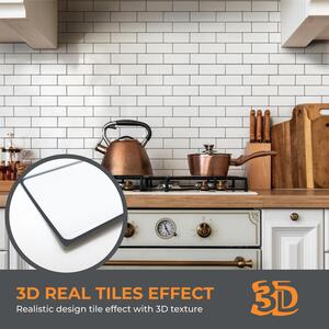 Glossy Retro 3D Backsplash Tile Stickers by WALPLUS