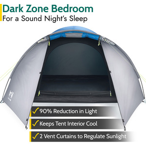 Bracken 4 Person Tent - Blue by Trail