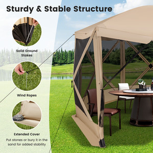 Pop-up Screen House Tent Camping Gazebo by Costway