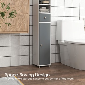 Freestanding Bathroom Cabinet - White by Costway