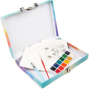 Watercolour Artist Carry Case - Multicolour
