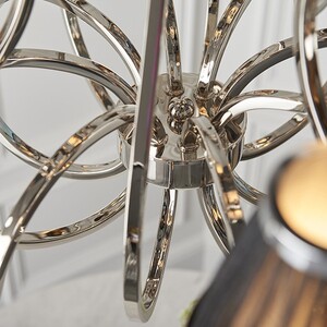 Oksana 12 Light Multi Arm Chandelier Polished Nickel Plate Finish, E14