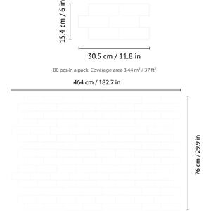 Glossy 3D Tile Stickers by WALPLUS