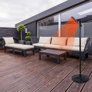 Debonair Adjustable Height Indoor and Outdoor Patio Heater - Black by Debonair