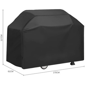 Outdoor Waterproof BBQ Grill Cover - Black by Livingandhome