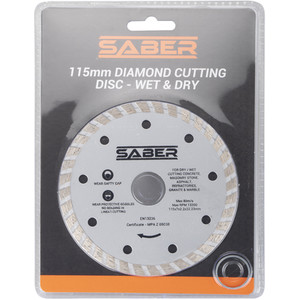 Saber 115mm Diamond Cutting Disc by Saber