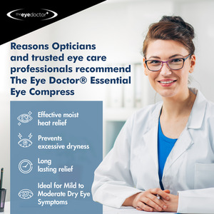 Essential Heated Eye Mask and Cold Eye Compress - Blue by The Eye Doctor