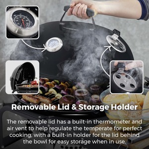 Kettle Grill and Side Table - Black by Tower