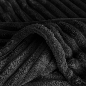 Snug Soft Chunky Ribbed Cord Plush Throw Blanket by Velosso