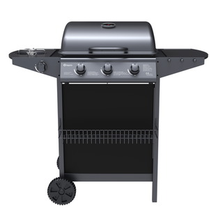 Hampton 3 Burner Gas BBQ Grill - Black by Tepro